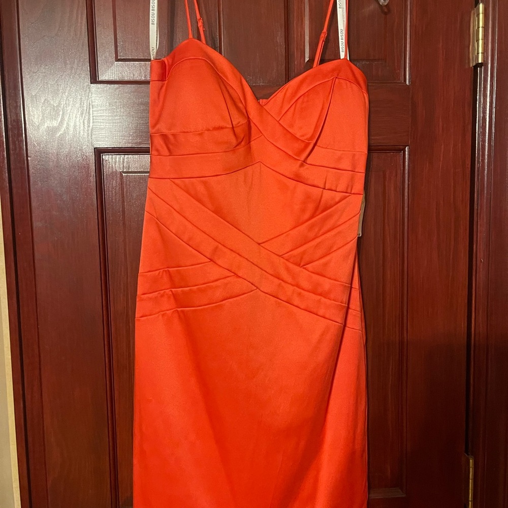 Elegant Orange Women's Dress